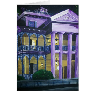 手塗りの元の幽霊のよく出るで空白のなカード