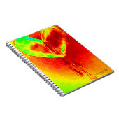 手塗りの大げさに同情する人のノート ノートブック (右側)