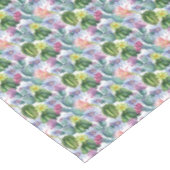 手塗りの水彩画のサボテンパターン テーブルクロス (アングル)