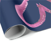 手塗りの水彩画のハートのギフト用包装紙 ラッピングペーパー (ロールコーナー)