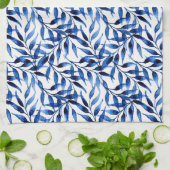 手塗りの水彩画インクパターン キッチンタオル (折り畳み)