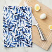 手塗りの水彩画インクパターン キッチンタオル (四つ折り)