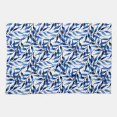 手塗りの水彩画インクパターン キッチンタオル (横)