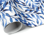 手塗りの水彩画インクパターン ラッピングペーパー (ロールコーナー)