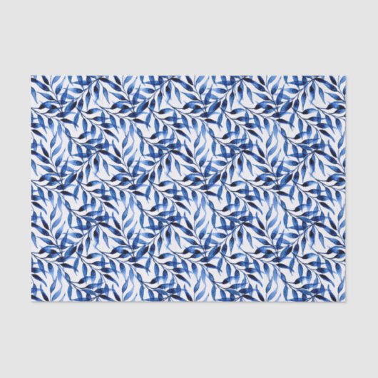 手塗りの水彩画インクパターン 薄葉紙 (正面)