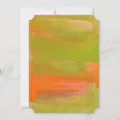 手塗りの水彩画 招待状 (裏面)