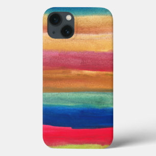 手塗りの水彩画 iPhone 13ケース