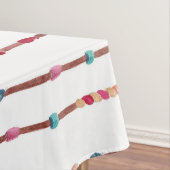 手塗りの水彩画Dreamcatcherは羽に玉を付けます テーブルクロス (インサイチュ)