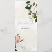 手塗りの油によっては開花します"明るい結婚式メニューが" メニュー (裏面)