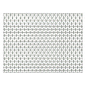 手塗りの熱帯ヤシの木のカスタム テーブルクロス (正面(横))