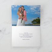 手塗りの花は写真カードを折りました サンキューカード (内部)