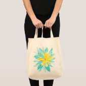 手塗りの花 トートバッグ (正面(商品))