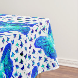 手塗りの蝶テーブルクロス テーブルクロス