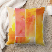 手塗り抽象的な水彩画のセット クッション (ブランケット)