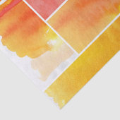 手塗り抽象的な水彩画のセット 薄葉紙 (詳細)