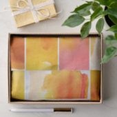 手塗り抽象的な水彩画のセット 薄葉紙 (ギフト)