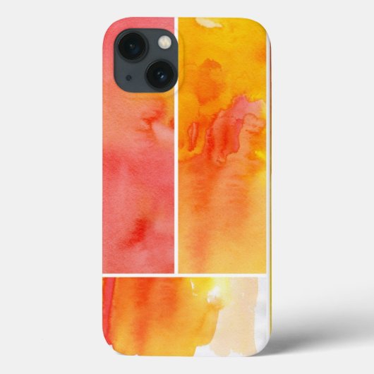 手塗り抽象的な水彩画のセット Case-Mate iPhoneケース (裏面)