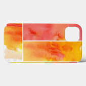 手塗り抽象的な水彩画のセット Case-Mate iPhoneケース (裏面 (横))