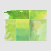 手塗り水彩画の抽象芸術のセット 薄葉紙 (正面)