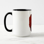 手塗り: Hereford牛: 動物、農場、牧場 マグカップ (左)