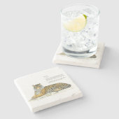 手威厳のあるベンガルトラ ストーンコースター (横)