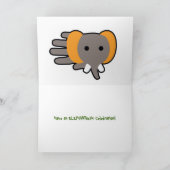 手定形象の誕生日 カード (内部)