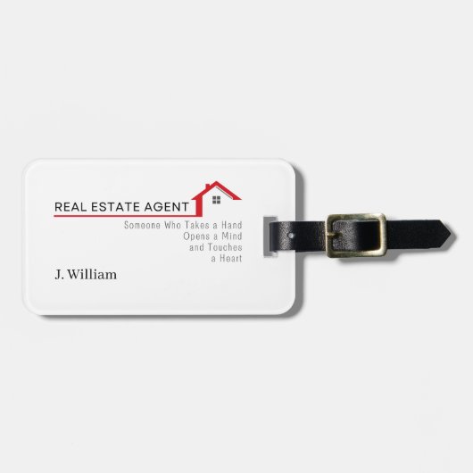 手実在を取る不動産業者 ラゲッジタグ (正面横)
