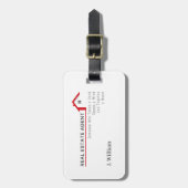 手実在を取る不動産業者 ラゲッジタグ (正面縦)