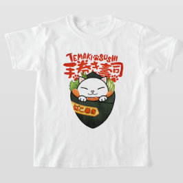 手巻き寿司猫 Tシャツ