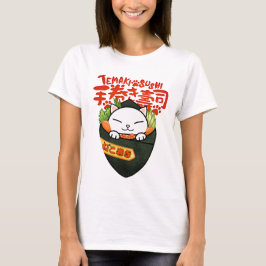 手巻き寿司猫 Tシャツ