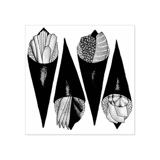 手巻き寿司転が手転が食日本の品 ラバースタンプ (インプリント)