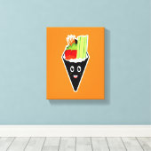 手巻き寿司転が手 キャンバスプリント (インサイチュ (ウッドフロア))