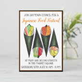 手巻き手転がすし日本のフェスティバル 招待状 (スタンド正面)