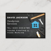 手師/大工ツール住宅改良木材 名刺 (正面)