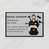 手師/大工ツール住宅改良木材 名刺 (正面)