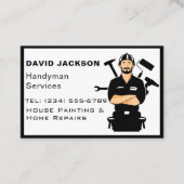 手師/大工ツール住宅改良木材 名刺 (正面)