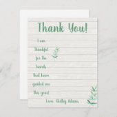 手引きを受けた手に感謝する 招待状 (正面/裏面)