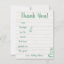 手引きを受けた手に感謝する 招待状