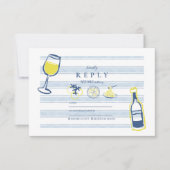 手引きイタリアン食べ結婚物 出欠カード (正面)