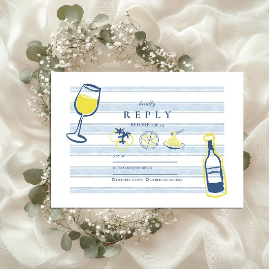 手引きイタリアン食べ結婚物 出欠カード