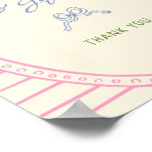 手引きカラフルカードとギフトのサイン ポスター (角)