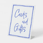 手引きカード及びギフトテーブルの標識 台座サイン (正面)