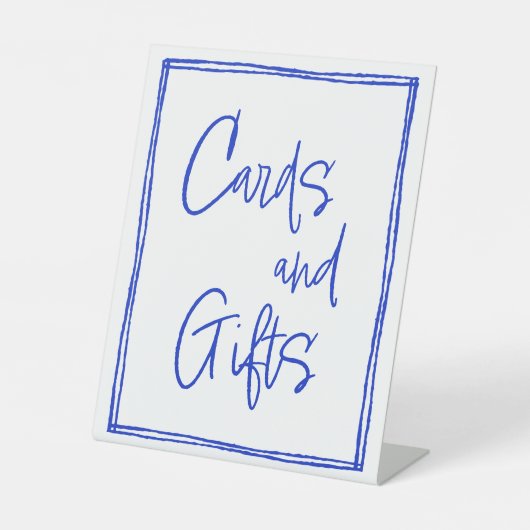 手引きカード及びギフトテーブルの標識 台座サイン (正面)