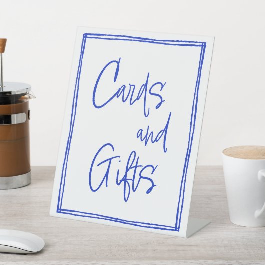 手引きカード及びギフトテーブルの標識 台座サイン (インサイチュ)