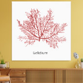 手引きギリギウム海藻 キャンバスプリント (インサイチュ (リビング))