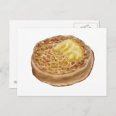 手引きクラムペット付きポストカードイラストレーション ポストカード (正面/裏面)