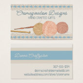 手引きクレヨン糸クロシェ針ギフトラベルカード (正面&裏面)