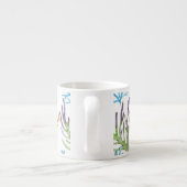 手引きサンゴ：水中の海のパターン。 エスプレッソカップ (裏面)