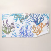 手引きサンゴ:水中の海のパターン。 バスタオル (バスタオル)