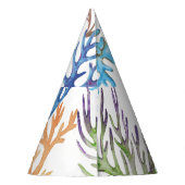 手引きサンゴ：水中の海のパターン。 パーティーハット (裏面)